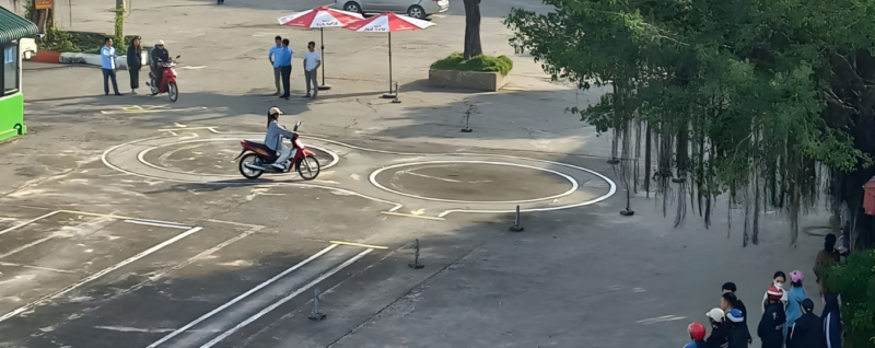 Sân thi gplx mô tô hạng A1