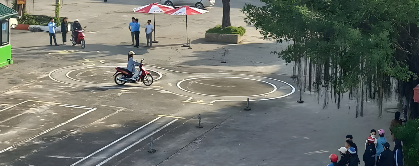 Sân thi gplx mô tô hạng A1